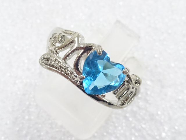 JAPANESE KIMONO / ANTIQUE COLORED STONE RING (SIZE 16.5)
